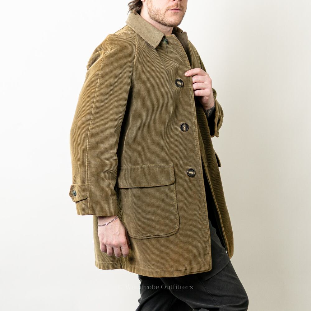 Vintage 1960's Cresco Corduroy Sherpa Lined Collared Coat - Picture 10 of 12